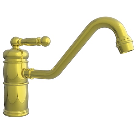 Newport Brass Single Handle Kitchen Faucet in Polished Brass Uncoated (Living) 940-03N